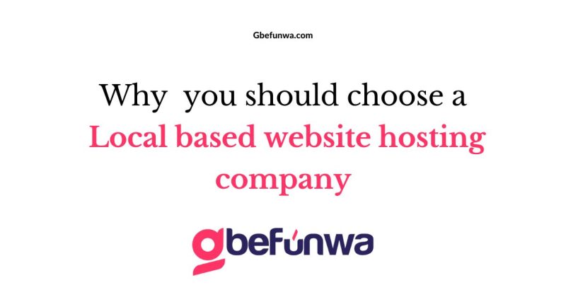 Why you should choose a local based website hosting company