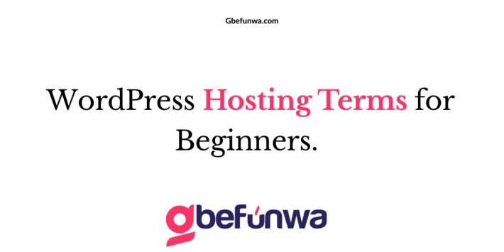 WordPress Hosting Terms for Beginners