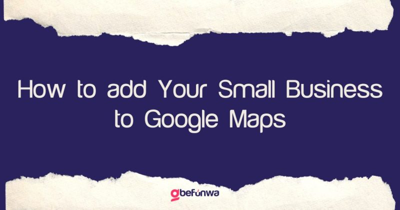 How to add your business on google maps