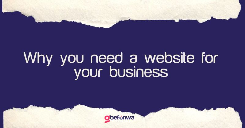 Why you need a website for your business